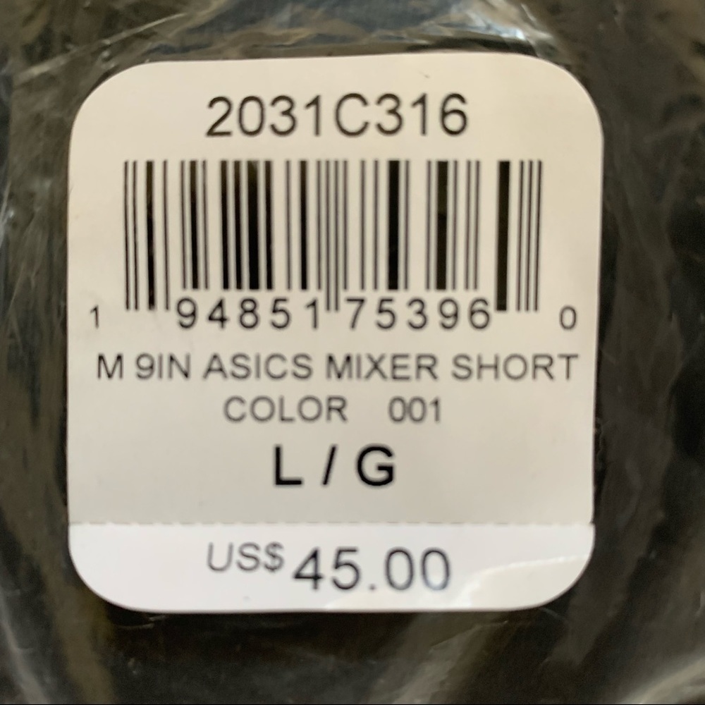 ASIC’S New With Tags MEN'S 9IN INSEAM MIXER SHORT Quick Drying Moisture Wicking - Picture 9 of 12